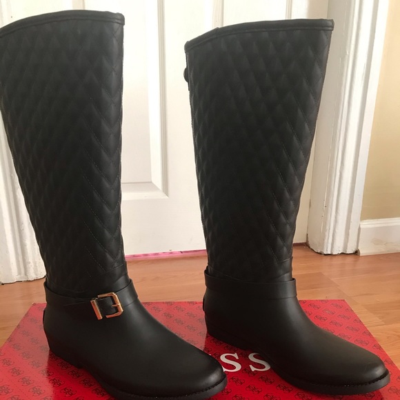 guess rubber boots
